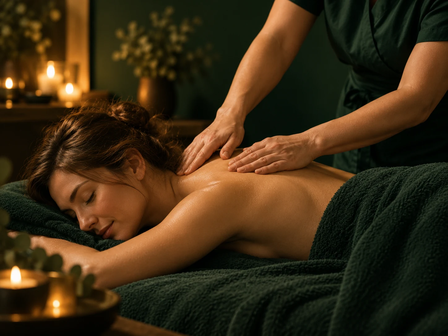 Individuální shiatsu masáž v klidném zeleném prostředí