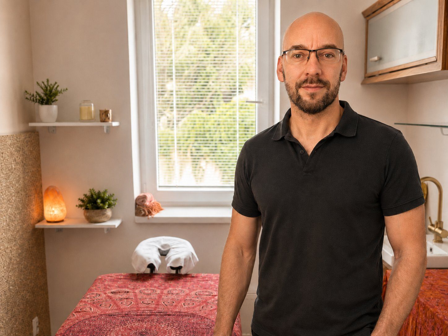 Zbyněk Šmál in seinem Massageraum in Břeclav